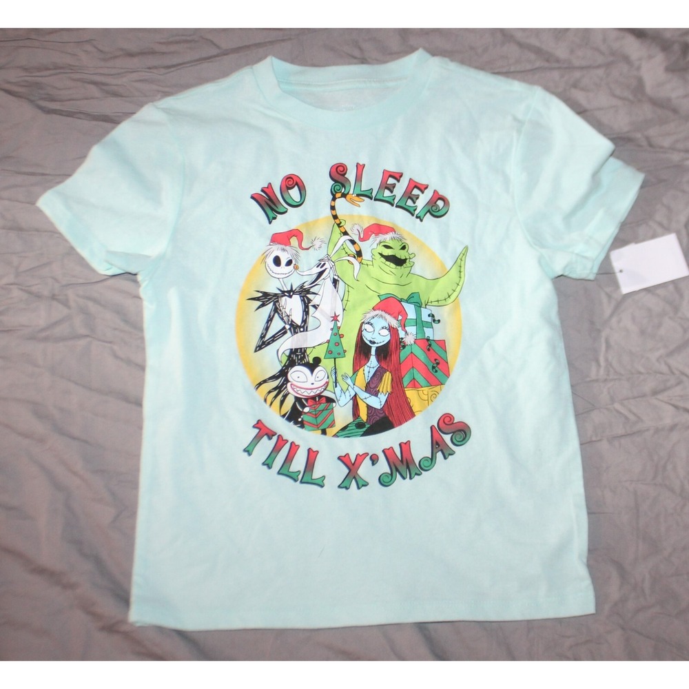Disney Nightmare Before Christmas XS 4/5 Boys girls No sleep till X-mas shirt